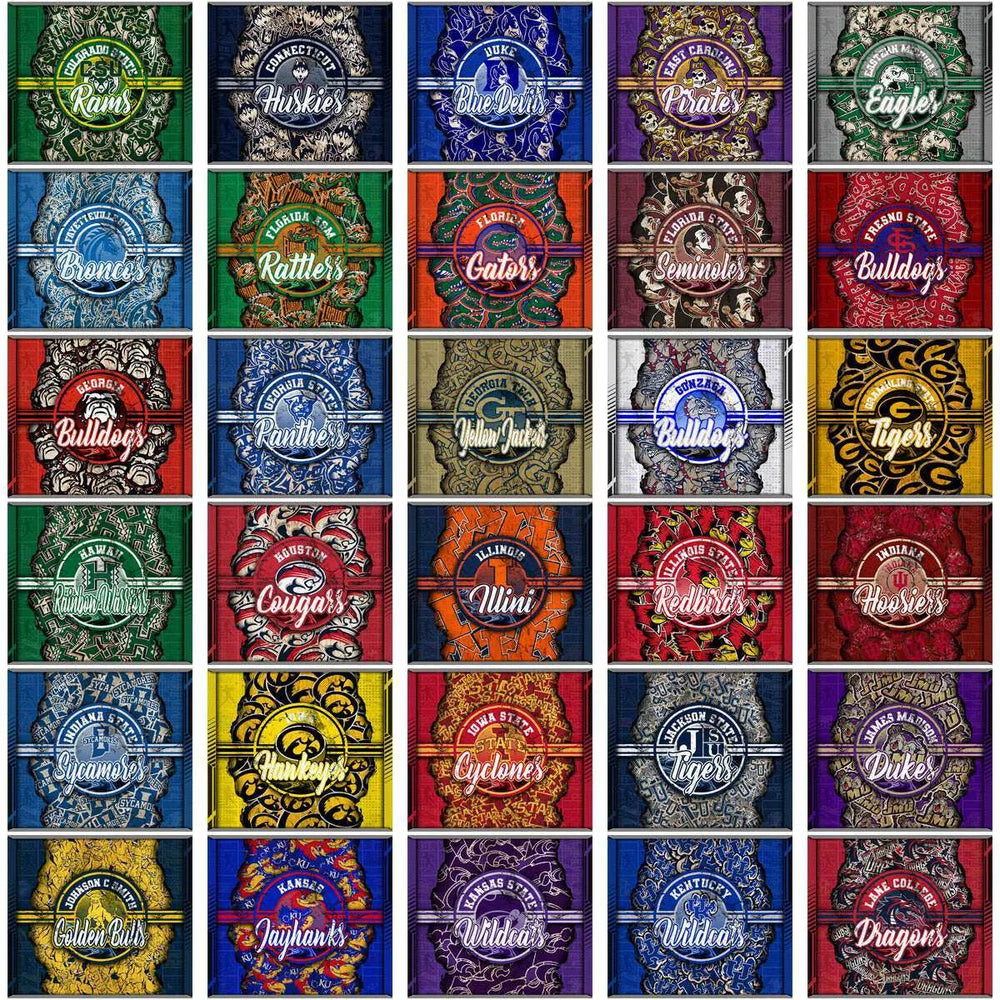 130 NCAA College Sports Ripped Tumbler Wrap Bundle JPG
