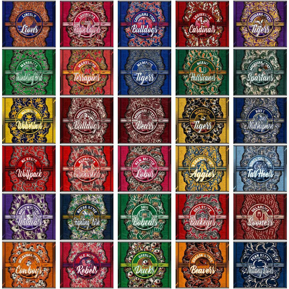 130 NCAA College Sports Ripped Tumbler Wrap Bundle JPG