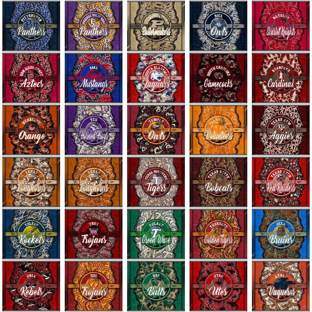 130 NCAA College Sports Ripped Tumbler Wrap Bundle JPG