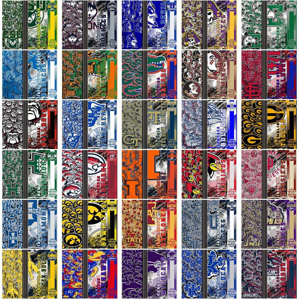 130 NCAA College Sports Sports Wrap Logo Tumbler Wrap Bundle JPG