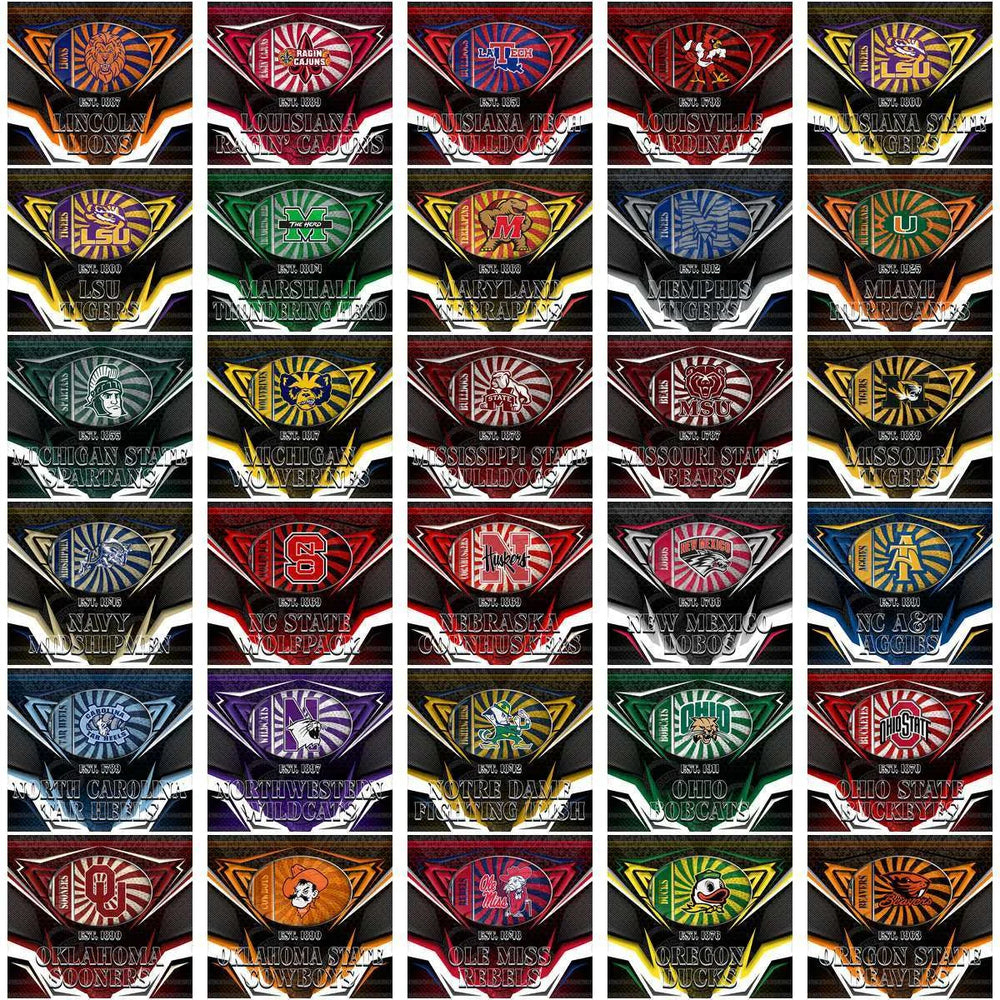 130 NCAA College Sports Tribal Wrap Tumbler Wrap Bundle JPG