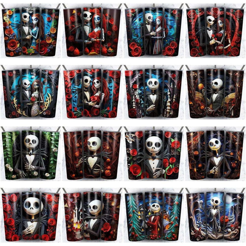 133 Nightmare Before Christmas Tumbler Wrap Designs Bundle JPG