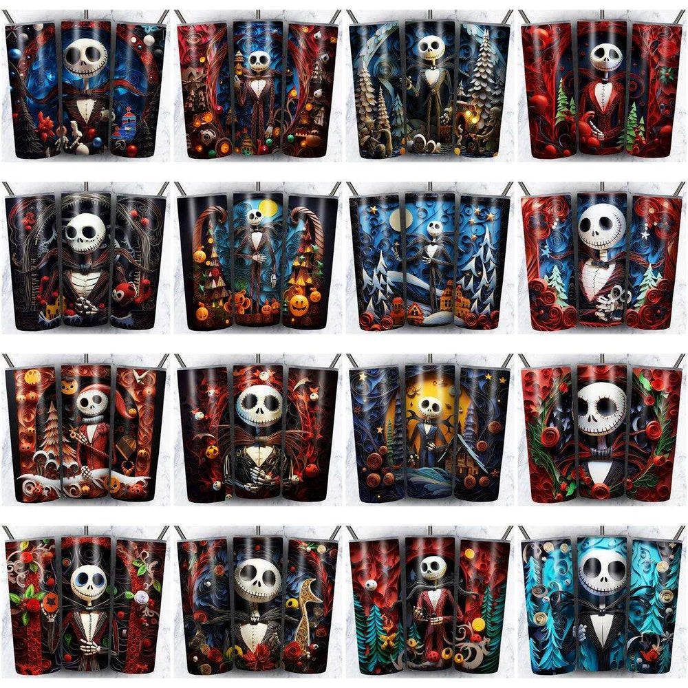 133 Nightmare Before Christmas Tumbler Wrap Designs Bundle JPG