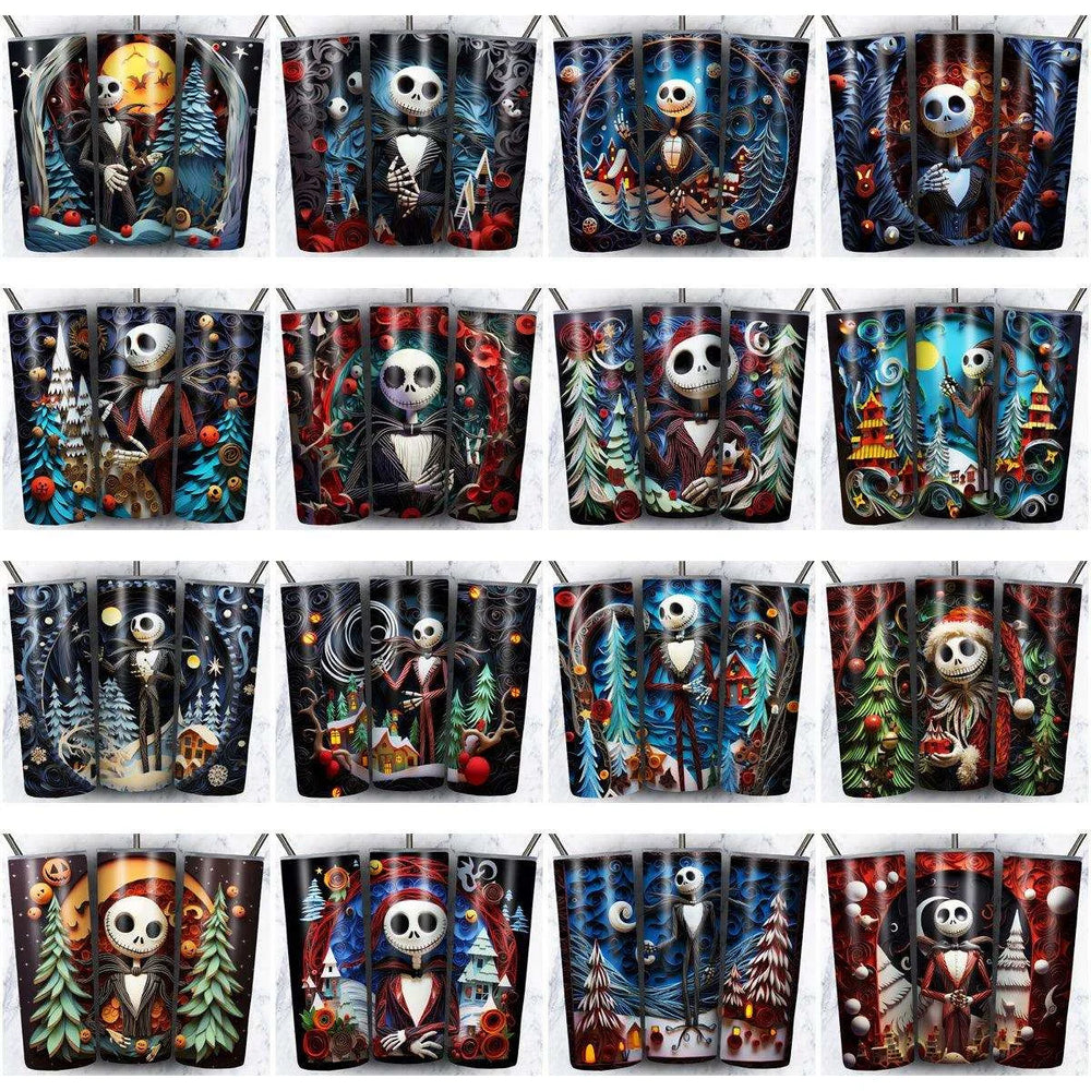 133 Nightmare Before Christmas Tumbler Wrap Designs Bundle JPG