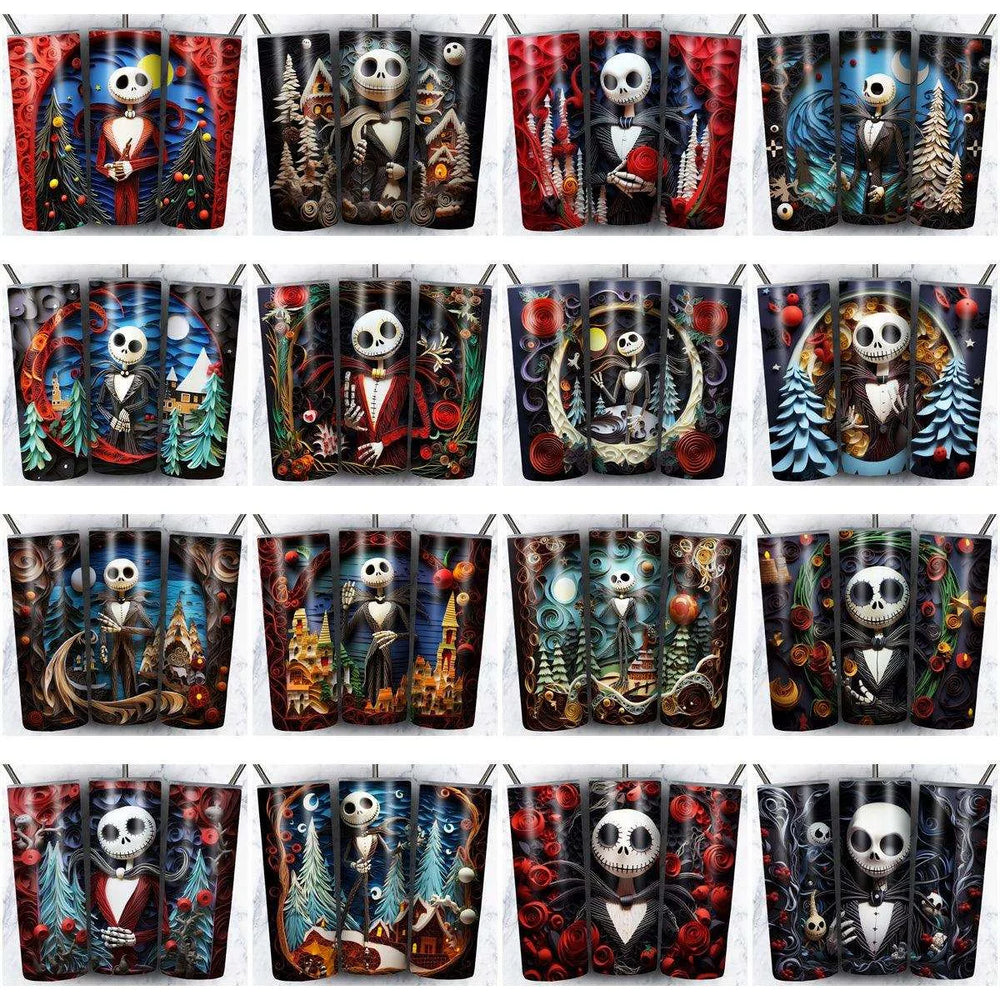 133 Nightmare Before Christmas Tumbler Wrap Designs Bundle JPG
