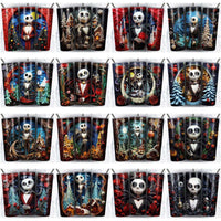 Load image into Gallery viewer, 133 Nightmare Before Christmas Tumbler Wrap Designs Bundle JPG
