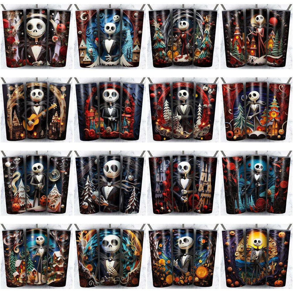 133 Nightmare Before Christmas Tumbler Wrap Designs Bundle JPG