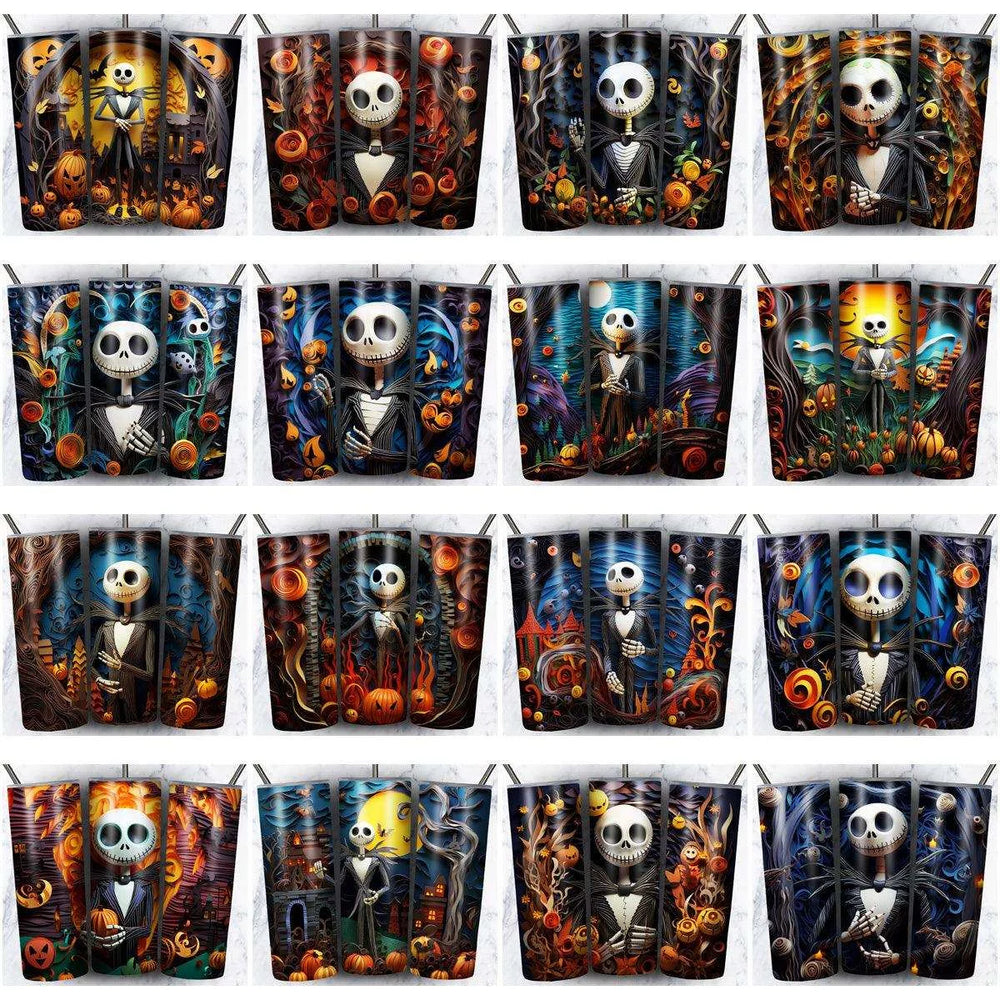 133 Nightmare Before Christmas Tumbler Wrap Designs Bundle JPG