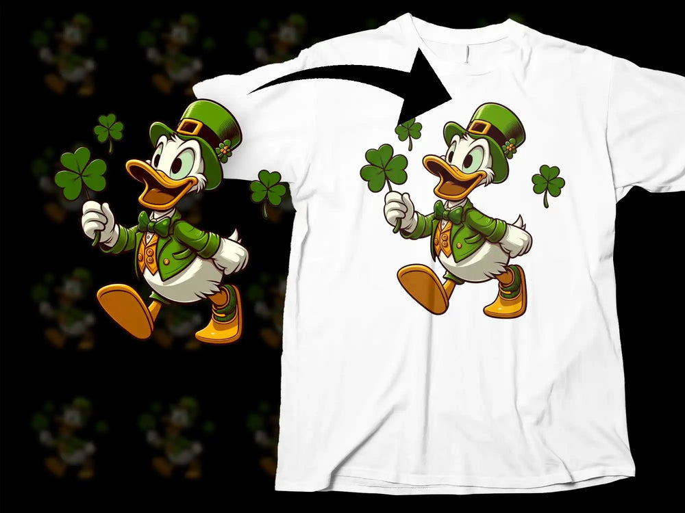 Leprechaun Duck Shamrock Lucky St Patricks product type