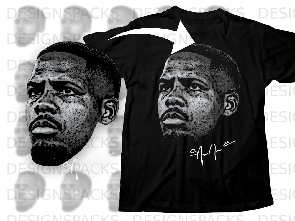 Monochromatic Close Up Face Graphic T-Shirt
