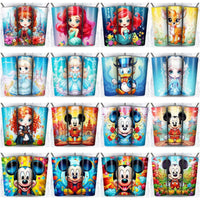Load image into Gallery viewer, 137 Colorful Cute Cartoon Tumbler Wrap Designs Bundle JPG
