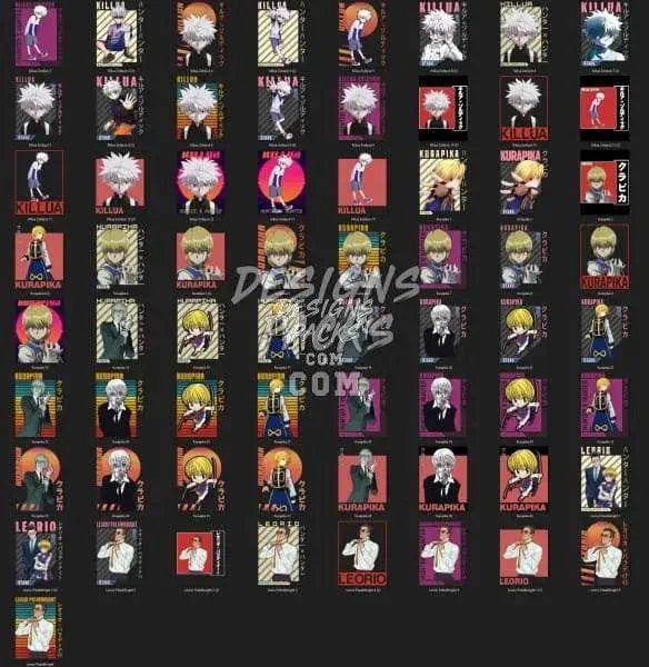 137 Anime Designs Bundle PNG