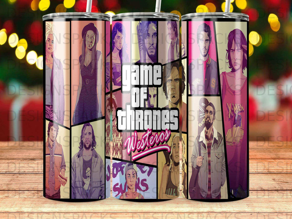 Game of Thrones Westeros characters montage on a tumbler.