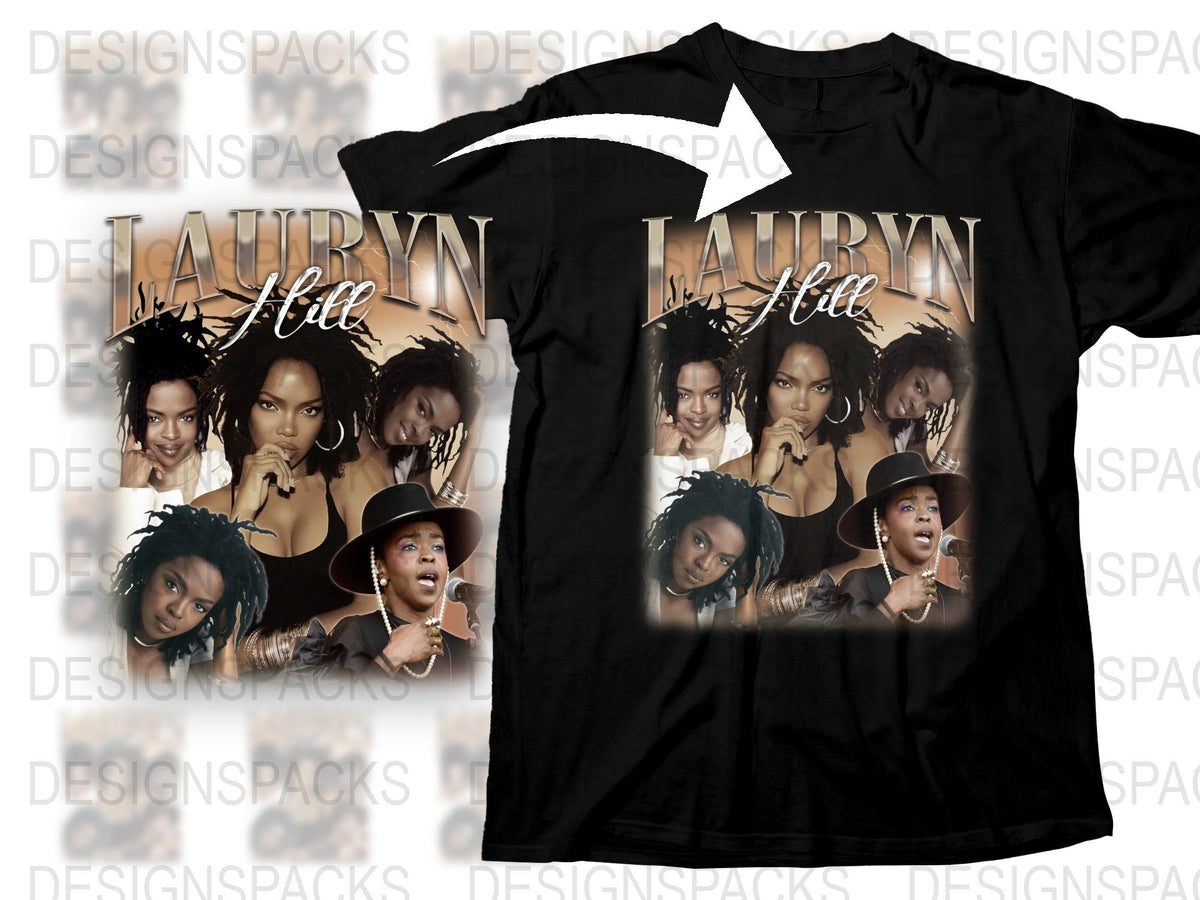 Lauryn Hill Tribute T-Shirt, Vintage Style Graphic Tee, Music Artist Fan Apparel, Unique Gift Idea