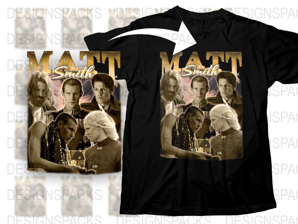 Matt Smith Graphic T-Shirt, Vintage Movie Poster Style Tee, Unisex Fashion, Collector's Edition Shirt