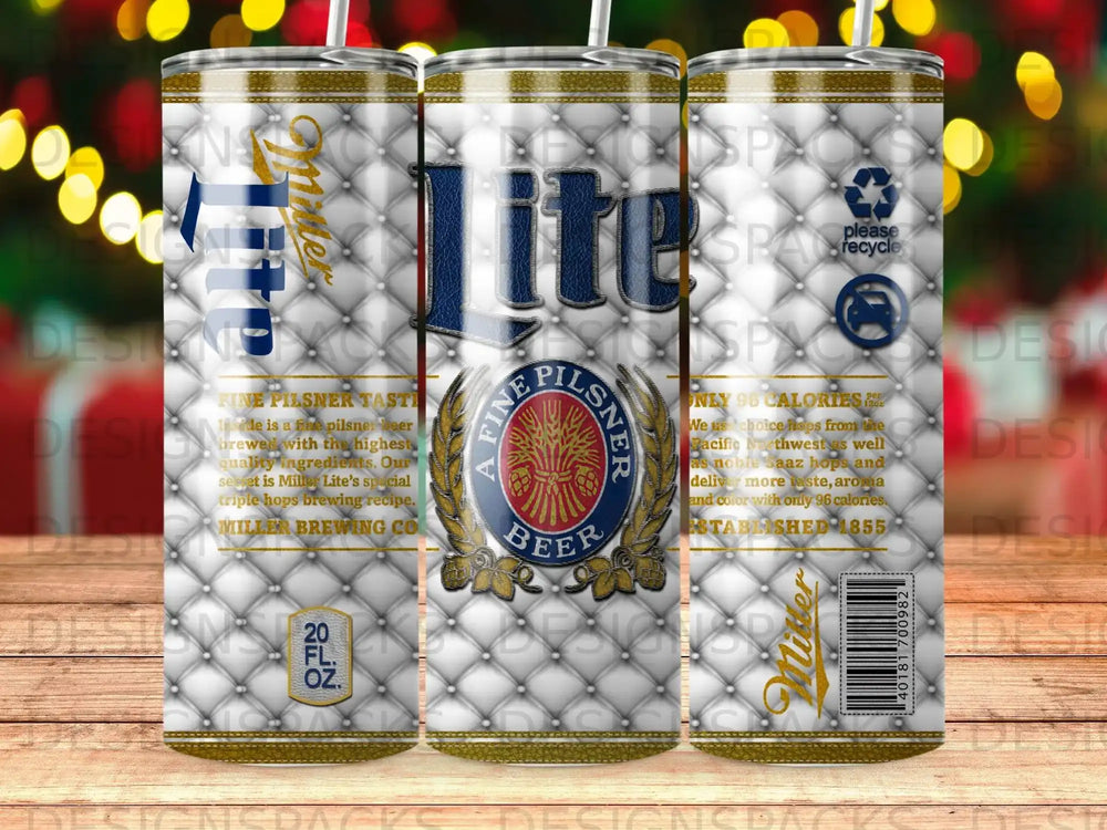 Miller Lite beer can with fine pilsner taste and 96 calories.