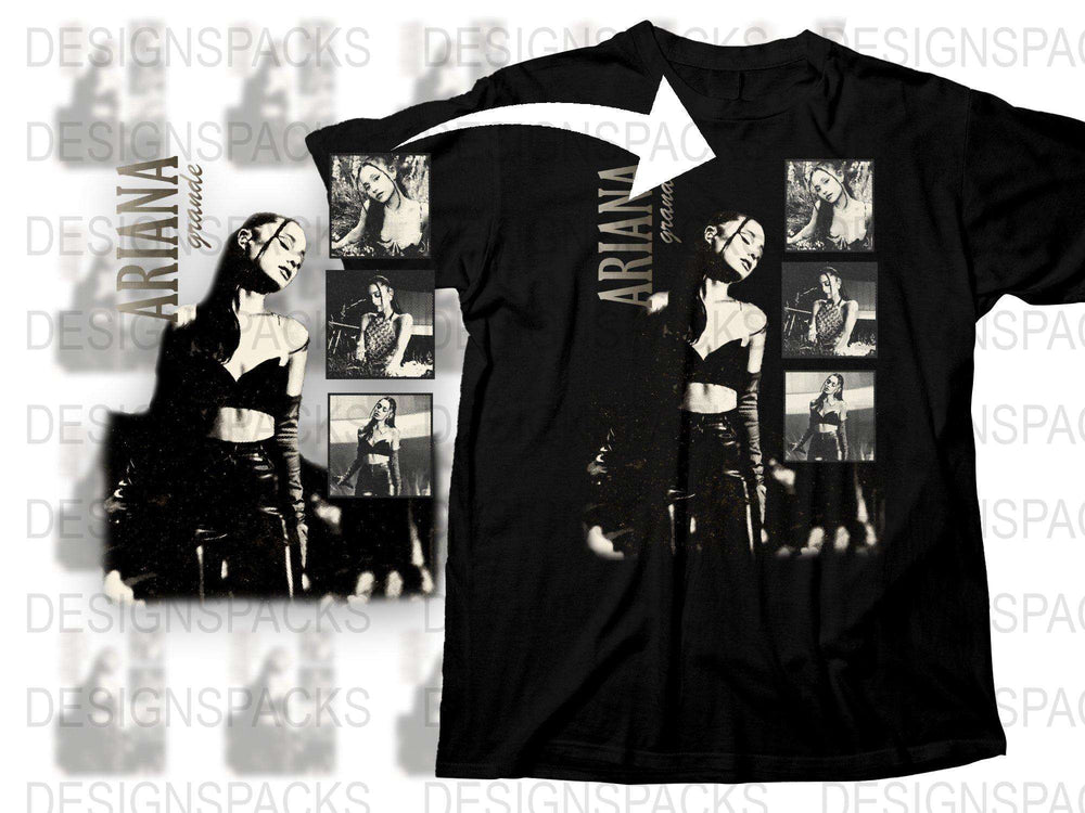 Vintage Pop Star Collage T-Shirt, Black Graphic Tee, Retro Music Icon Top, Fashionable Streetwear Shirt for All Ages