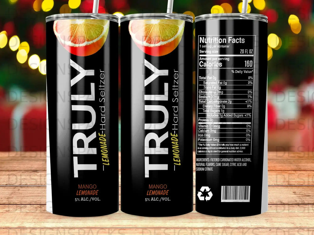 Truly Lemonade Hard Seltzer, Mango Lemonade flavor, 20 fl oz can.