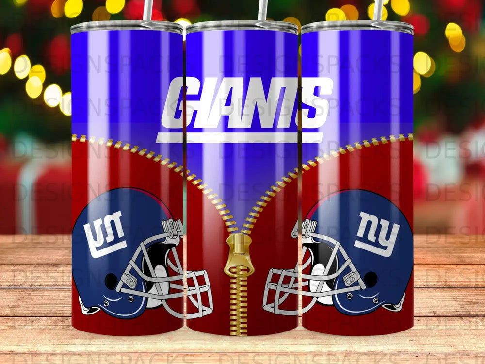 GIANTS NY Helmet Zipper Red Blue Tumbler product type