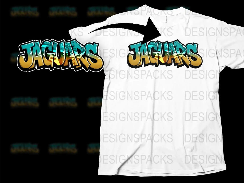 Vintage Jaguars Graphic T-Shirt, Retro Style Bold Text Sports Tee, Casual Streetwear, Unisex Fashion Top