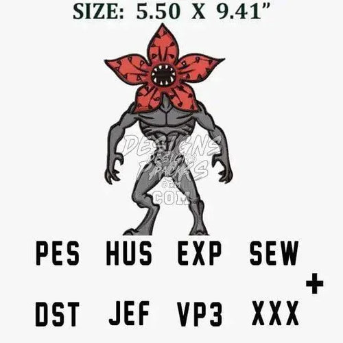 Demogorgon Serie Embroidery Design