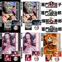 Load image into Gallery viewer, 14 Anime Demon Slayer Streetwear Black and White Front + Back Designs Bundle PNG
