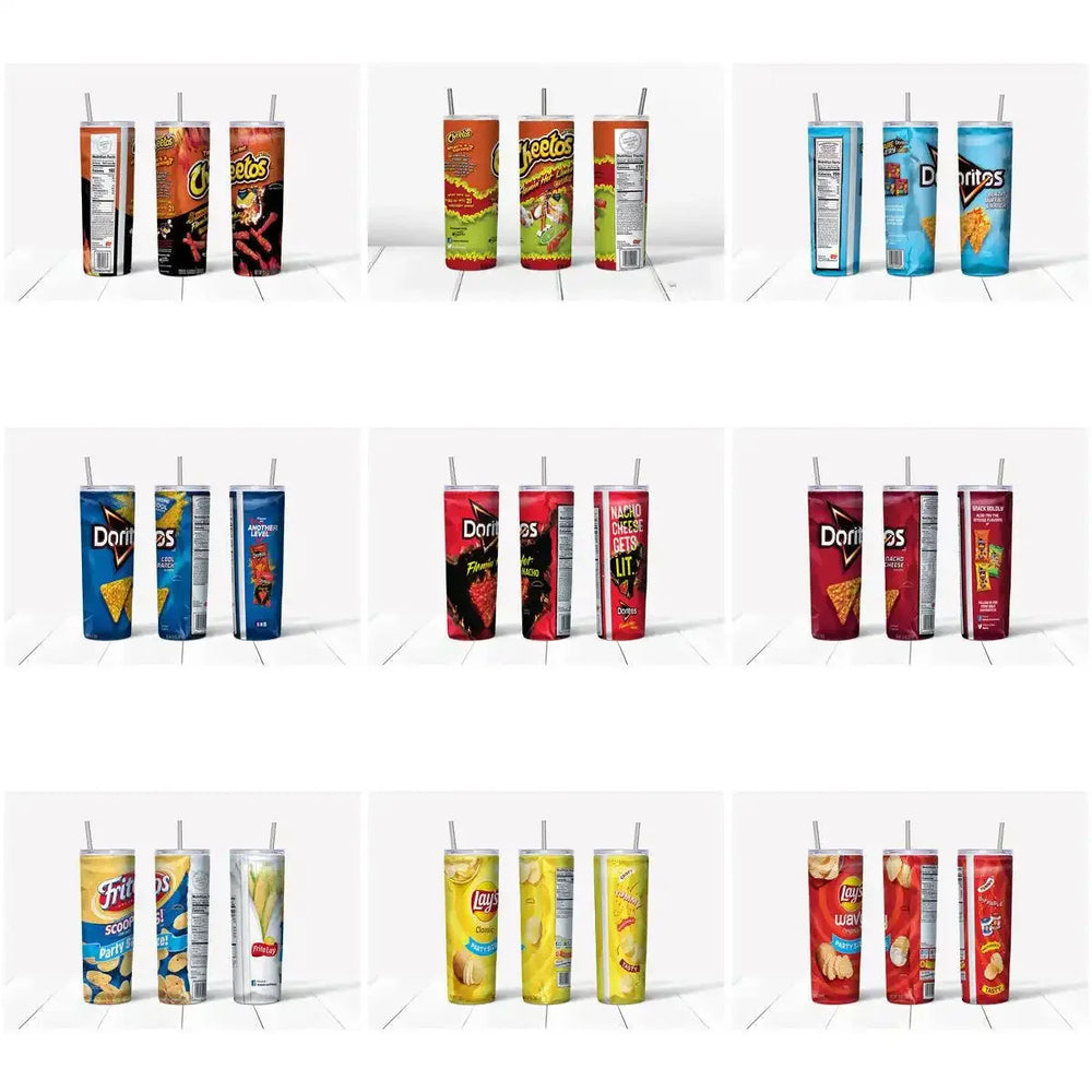 14 Chips Brands Tumbler Wrap Designs Bundle JPG