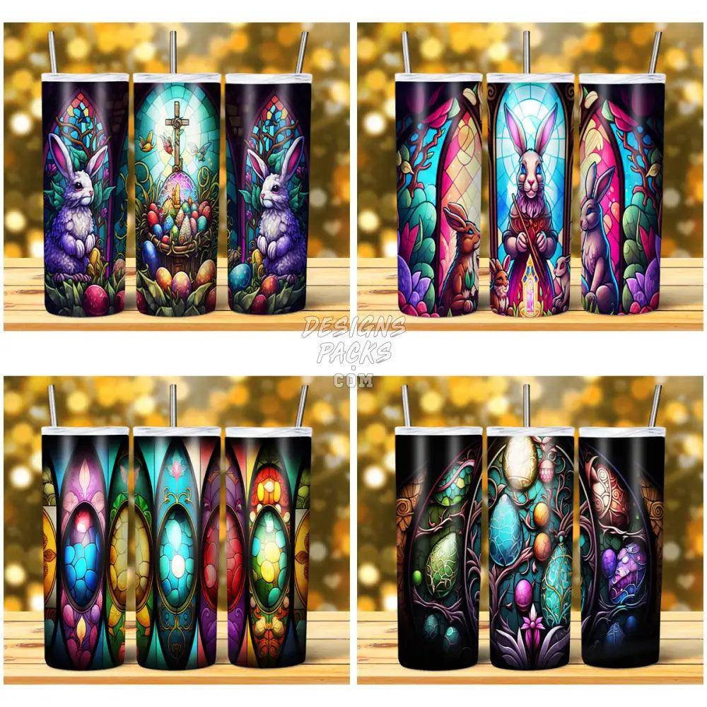 14 Easter Stained Glass Tumbler Wrap Bundle Jpg