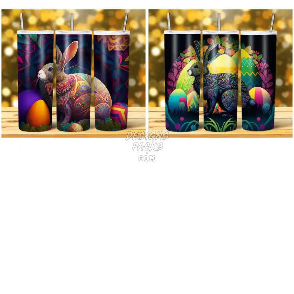 14 Easter Stained Glass Tumbler Wrap Bundle Jpg
