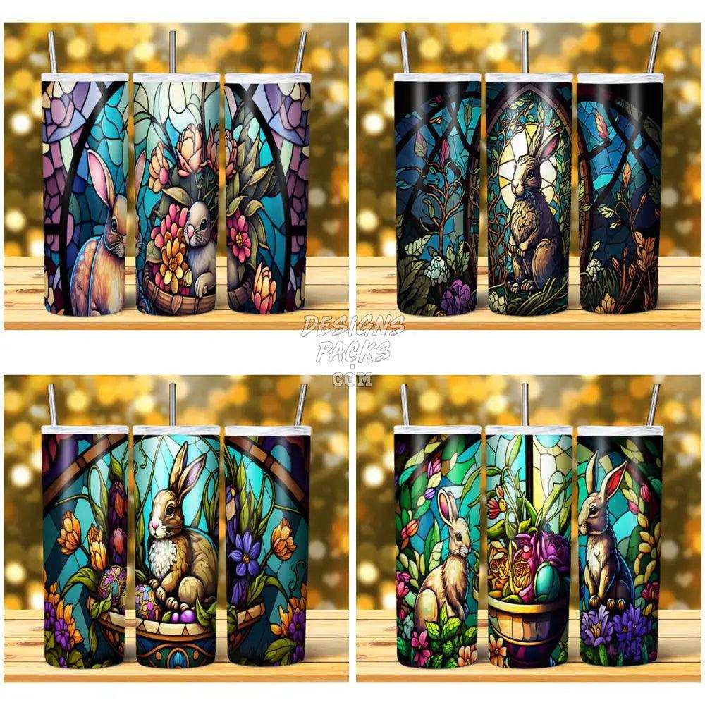 14 Easter Stained Glass Tumbler Wrap Bundle Jpg