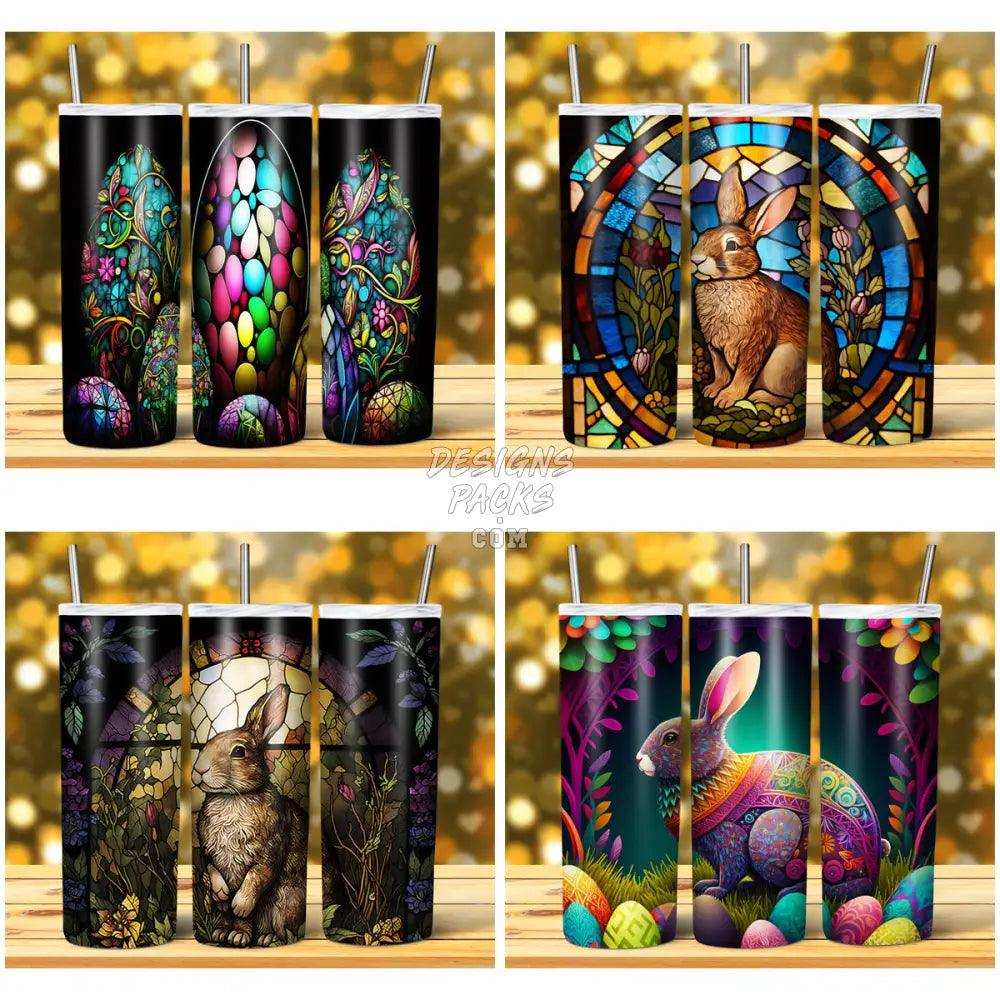 14 Easter Stained Glass Tumbler Wrap Bundle Jpg