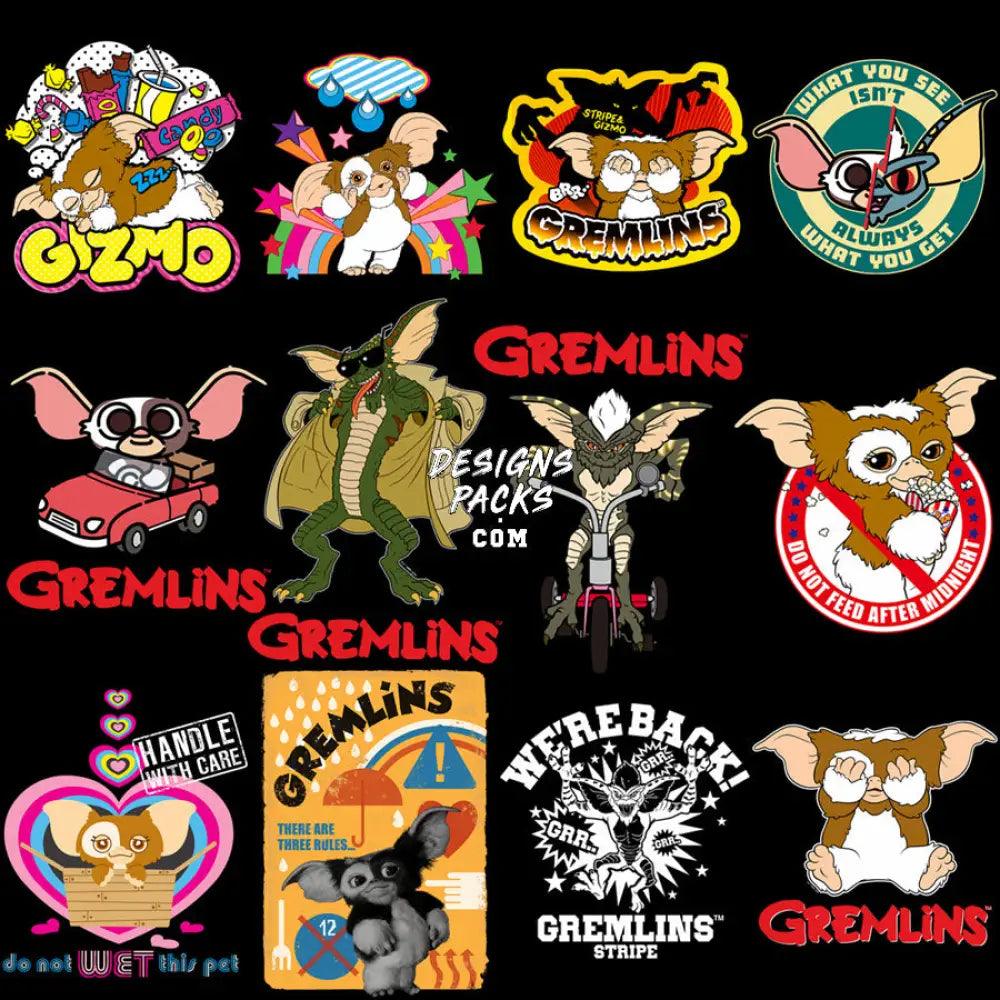 14 Gre Mlin Cartoon Designs Bundle Png