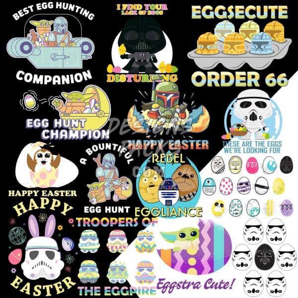 14 Movie Serie Easter Day Designs Bundle PNG designspacks