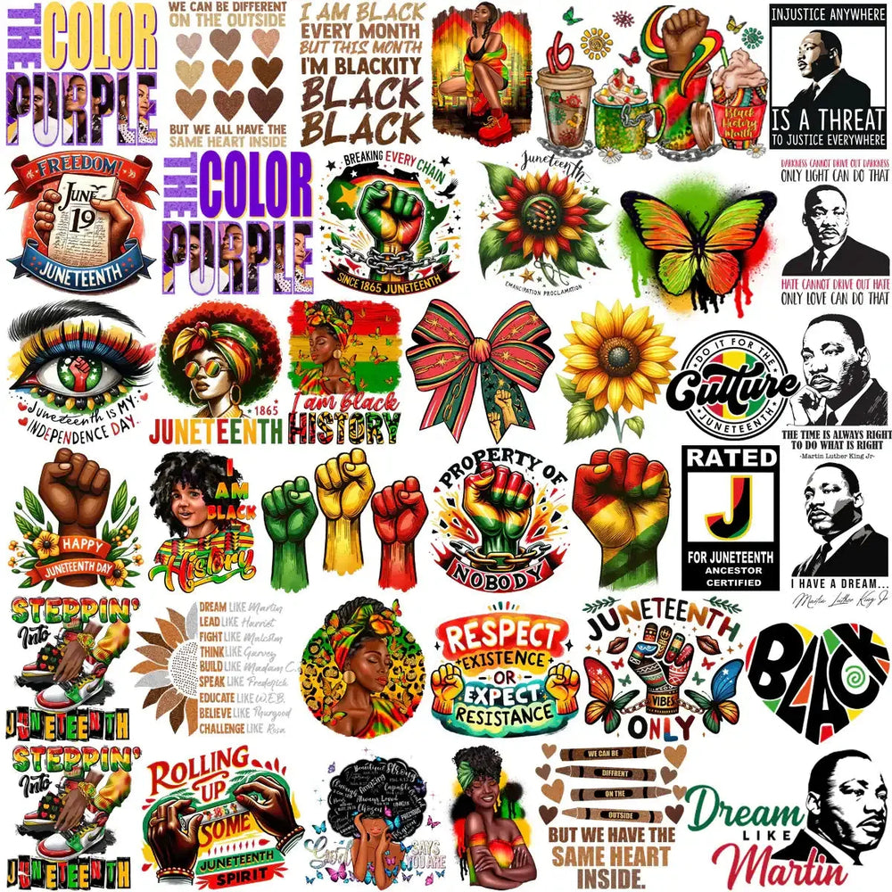 140 Black History Month Black Juneteenth Designs Bundle PNG