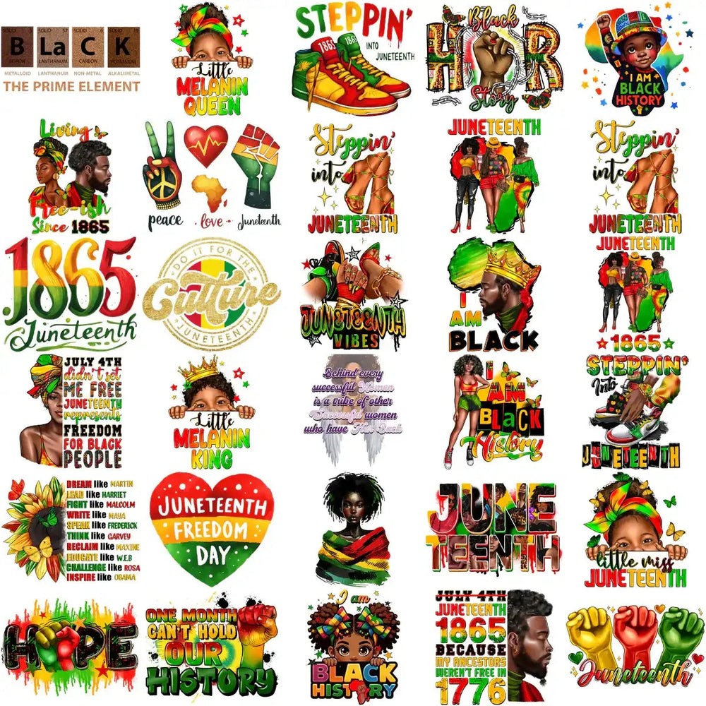 140 Black History Month Black Juneteenth Designs Bundle PNG