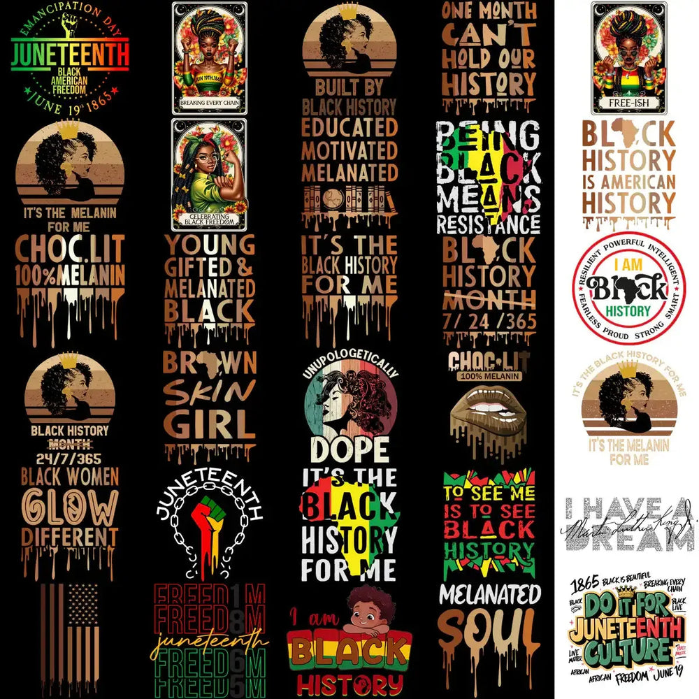 140 Black History Month Black Juneteenth Designs Bundle PNG