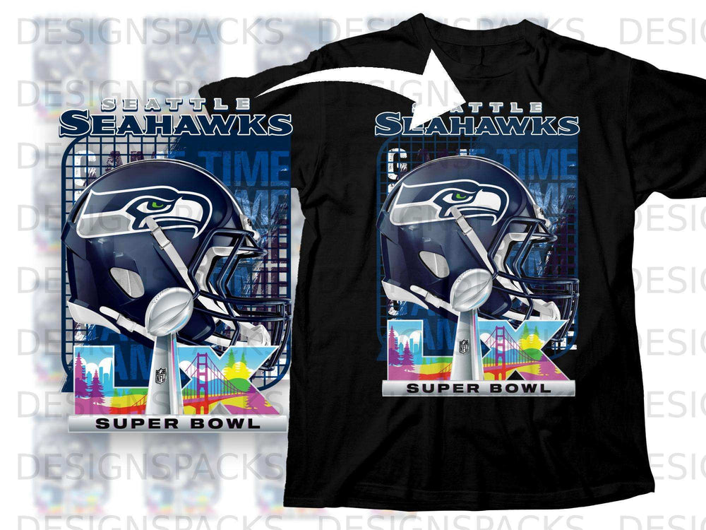 Seattle Seahawks Super Bowl Time Game T-Shirt