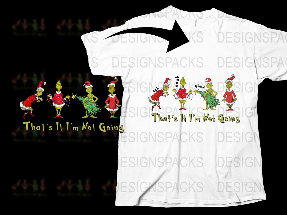 Funny Christmas T-Shirt, Grinch and Max Graphic Tee, Holiday Humor Shirt for Adults and Teens