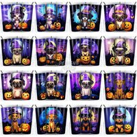 Load image into Gallery viewer, 144 Halloween Dogs Cute Tumbler Wrap Bundle Jpg
