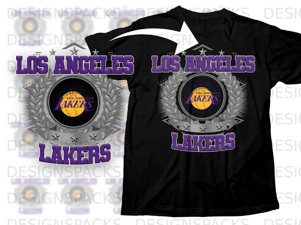 Los Angeles Lakers Graphic Design Shirt