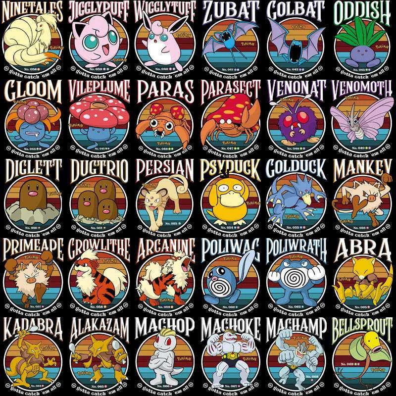 149 Gotta Catch' em All ball Poke Designs Bundle PNG + AI + PDF