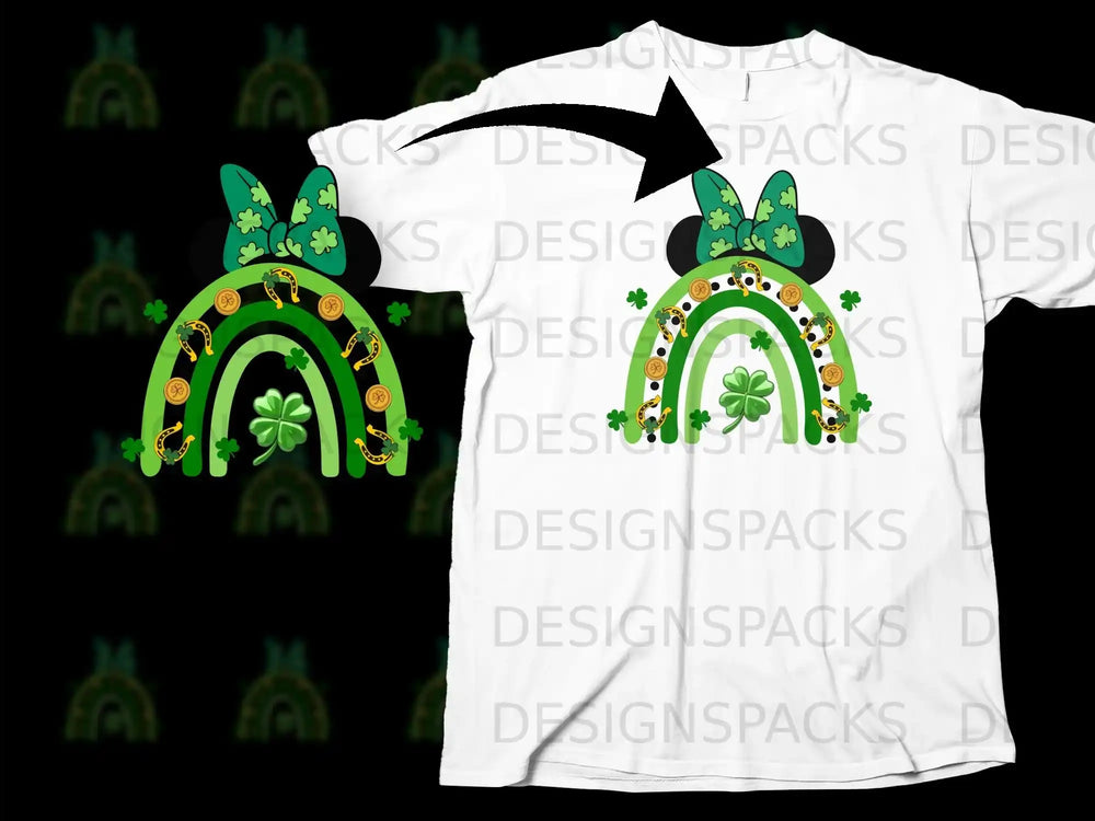 Minnie Ears Shamrock Rainbow Gold Coin Lucky product type