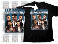 Alejandro Rauw Modern Graphic T-Shirt, Hip Hop Style, Urban Fashion Tee, Music Fan Apparel, Streetwear Shirt, Unique Design Top
