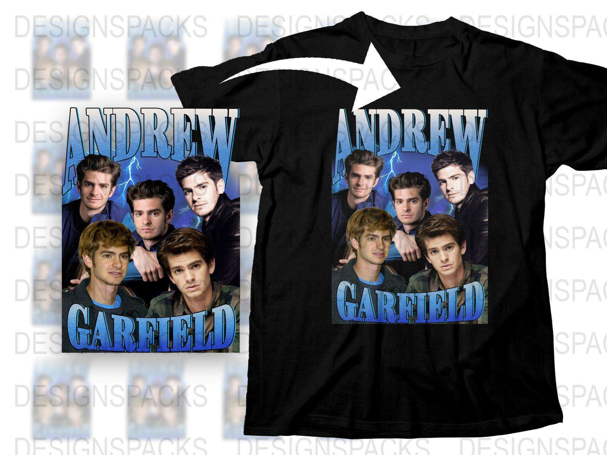 Andrew Garfield Photo Collage T-Shirt, Actor Fan Gift, Unisex Graphic Tee, Movie Star Apparel