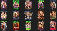 Load image into Gallery viewer, 15 WWE Female Designs Bundle PNG designspacks

