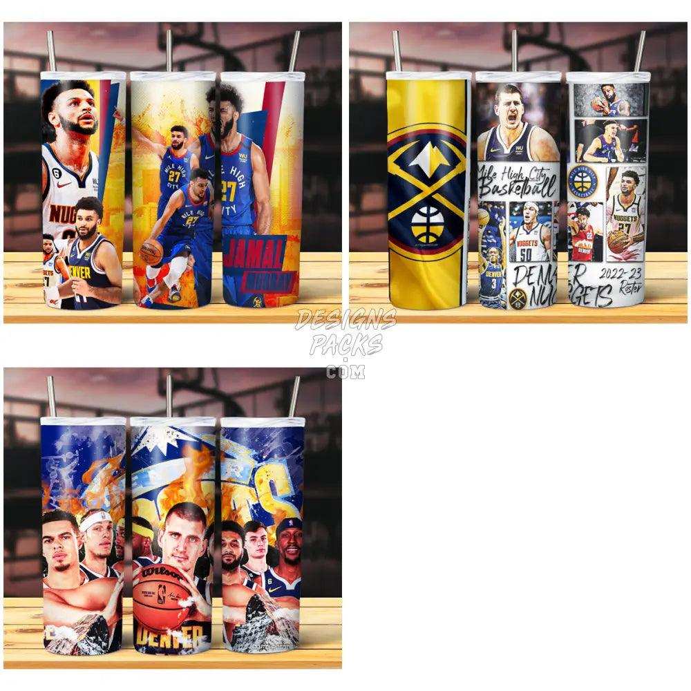 15 Basketball Nuggets Tumbler Wrap Bundle Jpg