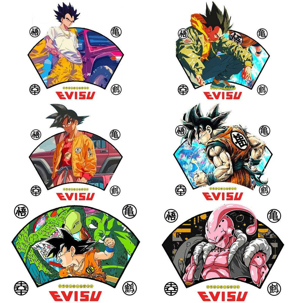 15 Brand x Dragonball Streetwear Anime Designs Bundle PNG + PSD