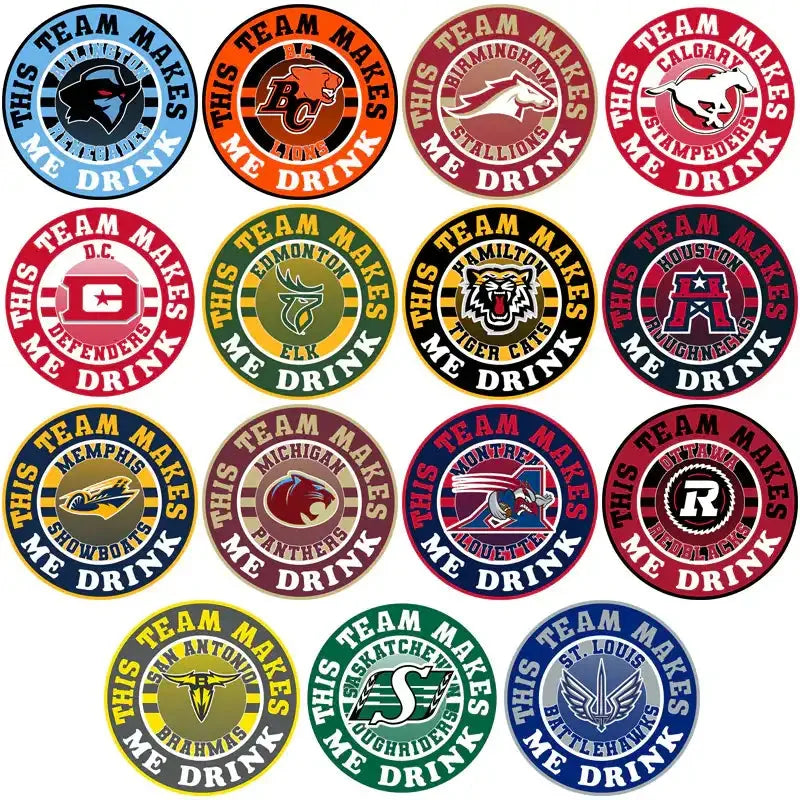 15 Canada Football Teams Makes Me Drink Designs Bundle PNG