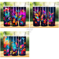 Load image into Gallery viewer, 15 Colorful Butterfly Tumbler Wrap Bundle Jpg
