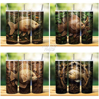 Load image into Gallery viewer, 15 Fish Engraved Tumbler Wrap Bundle Jpg
